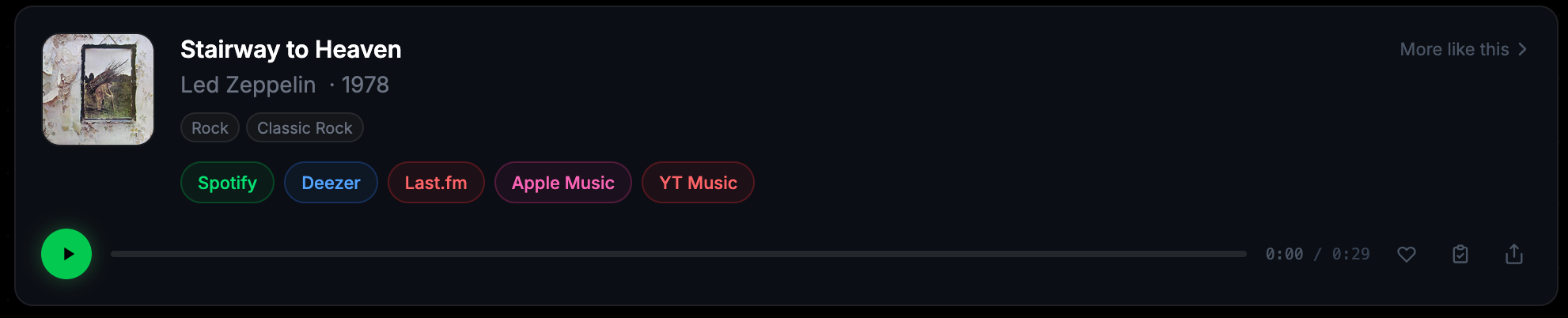 Music Space track card